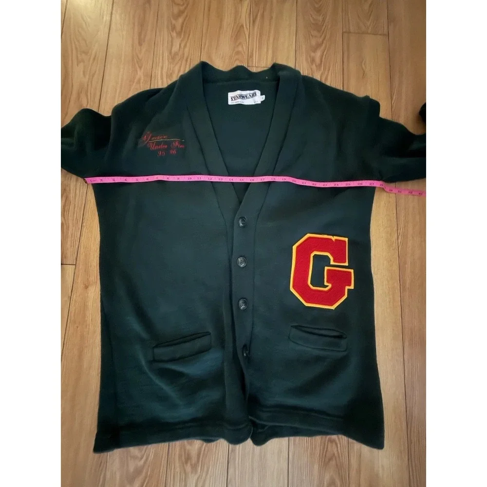Vintage 90s Grace Under Fire TV Show Cast & Crew Varsity Cardigan Sweater MensXL